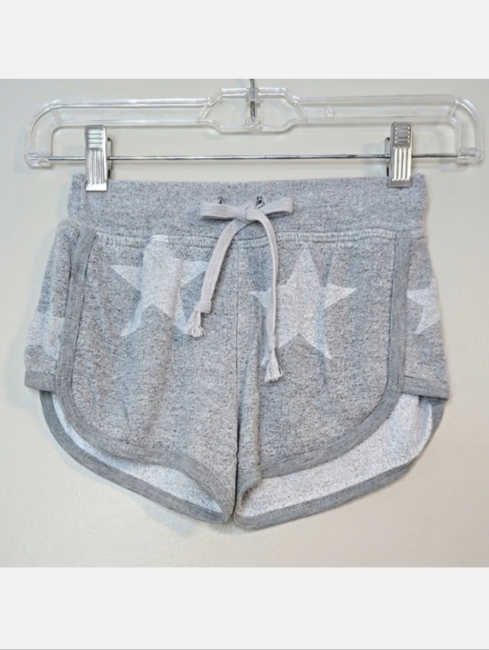 T2Love Girls Grey & White Star Shorts, Size 8 ~ VGUC